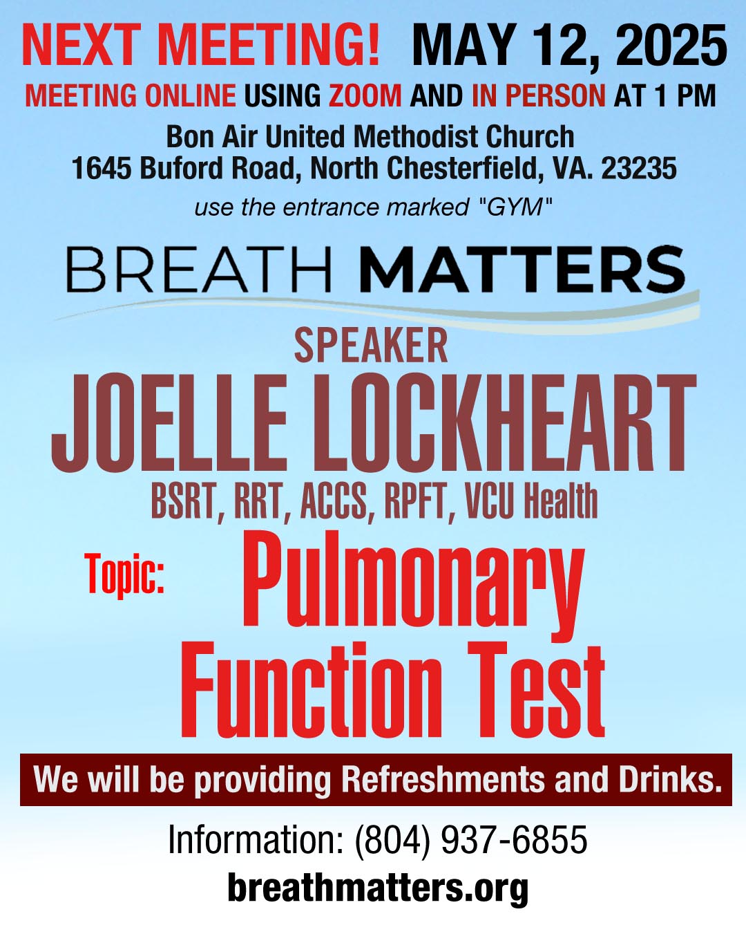 April Breathmatters Meeting